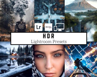 20 ajustes preestablecidos de Lightroom HDR para dispositivos móviles/de escritorio: ideales para paisajes, retratos, viajes, Instagram, bloggers, exteriores y más