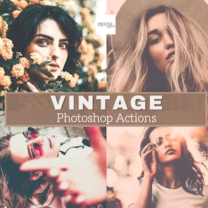 90 Pro Vintage Photoshop Actions - Moody Actions, Retro Actions, Decor Actions, Rustic Actions, Matte Actions, Portrait Actions, Instagram
