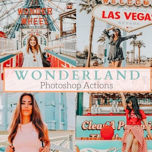 10 Pro Wonderland Photoshop Actions - Summer Actions | Instagram Actions | Warm Actions | Instagram Actions | Travel Actions | Blogger