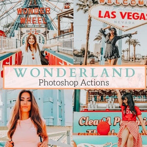 10 Pro Wonderland Photoshop Actions - Summer Actions | Instagram Actions | Warm Actions | Instagram Actions | Travel Actions | Blogger