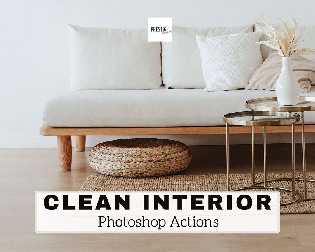 30 Clean Interior Photoshop Actions: Home & Real Estate (ATN) - Etsy