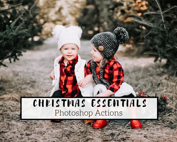 Christmas Essentials Photoshop Actions: Festive Photo Effects (ATN)