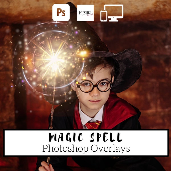 30 Realistic Magic Spell Photoshop Overlays - Transparent JPG, photoshop, overlays, easy to use, DIGITAL DOWNLOAD