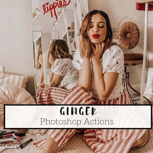 5 Pro Ginger Photoshop Actions - Warm Actions, Airy Actions, Fall Actions, Travel Actions, Instagram Actions, Portrait Actions, Soft Actions