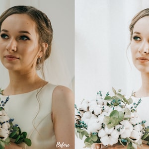 5 Airy Wedding Photoshop Actions Great for Weddings, Family, Children, Studio Shoots, Couples And More Romantic, Wedding Day, Marriage image 3