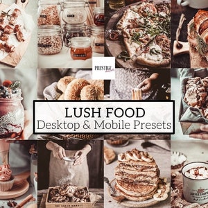 10 Mobile/Desktop Lush Food Lightroom Presets - Great For Bloggers, Instagram, Food Photography, Travel, Restaurants, Food Business And More