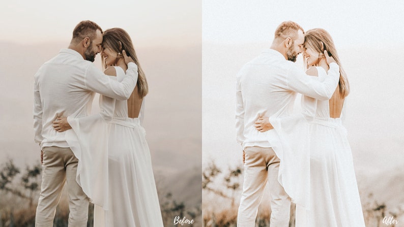 5 Airy Wedding Photoshop Actions Great for Weddings, Family, Children, Studio Shoots, Couples And More Romantic, Wedding Day, Marriage image 4