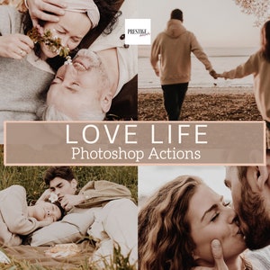 10 Love Life Photoshop Actions - Couple Actions, Wedding Actions, Moody Actions, Rustic Actions, Romance Actions, Family Actions