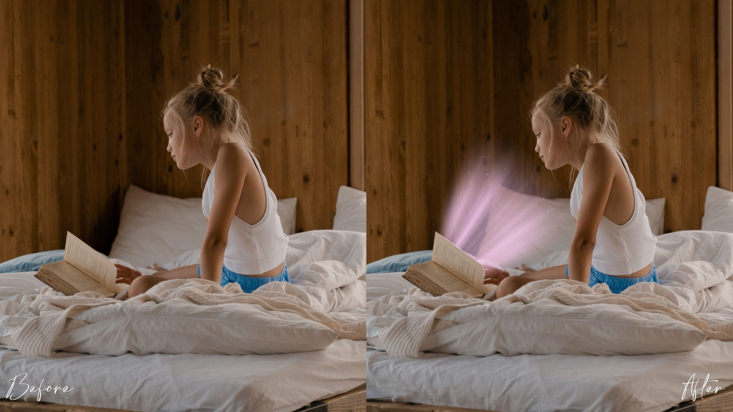 20 Magic Book Realistic Photoshop Overlays: Light Effects (digital ...