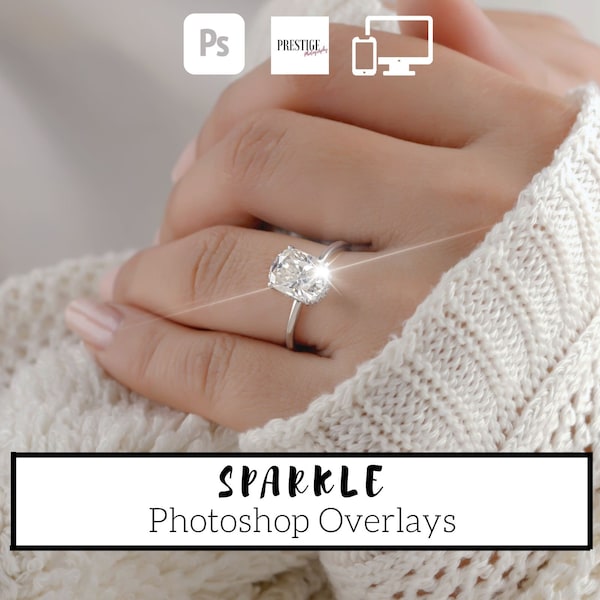 20 Realistic Sparkle Photoshop Overlays - Transparent PNG, photoshop, overlays, easy to use, DIGITAL DOWNLOAD