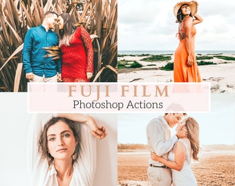 5 Fuji Film Photoshop Actions - Great for Portraits, Travel, Instagram, Bloggers, Family, Children And More - Bright Actions, Vivid Actions