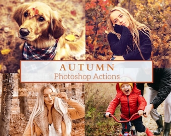 25 Pro Autumn Photoshop Actions - October Actions, Fall Actions, Halloween Actions, Cozy Actions, Warm Actions, Soft Actions, Instagram