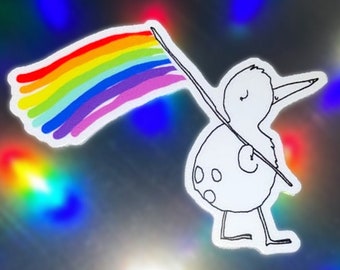 Kiwi Pride | LGBTQIA+ | Regenbogen | Aufkleber