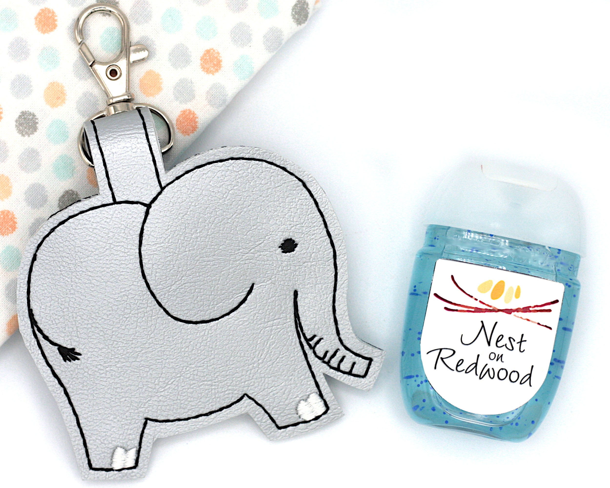 Elephant Hand Sanitizer Holder Sanitizer Case Key Chain Bag Etsy