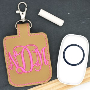 Monogramed Classroom Doorbell Holder, Class Bell Case Key Chain, Personalized Teacher Appreciation Gift, Custom Lanyard Accessory