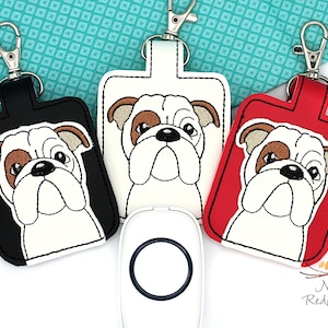 Bulldog Classroom Doorbell Holder, Dog School Bell Case, Teacher Gift, Lanyard Accessory