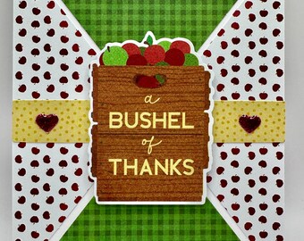 Handmade Thank You Card - Bushel of Thanks
