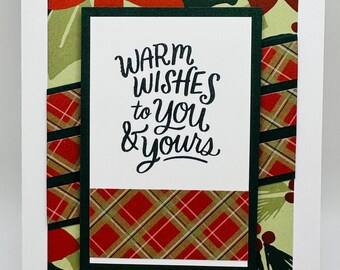 Handmade Christmas Card - Poinsettia