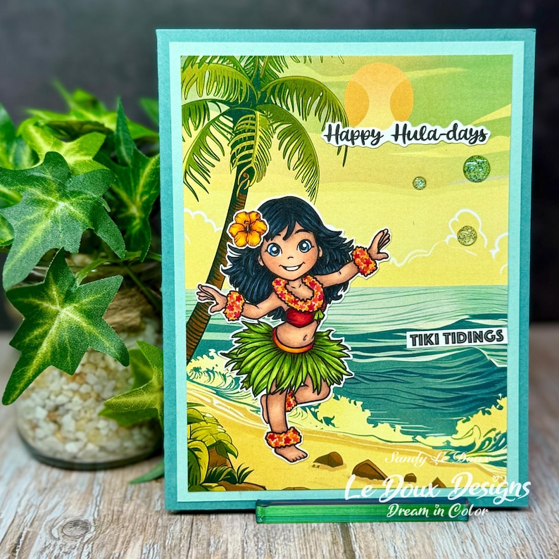 Exclusive Paper Playdates Branded Stamp Set - TIKI - Tropical - Beach ...