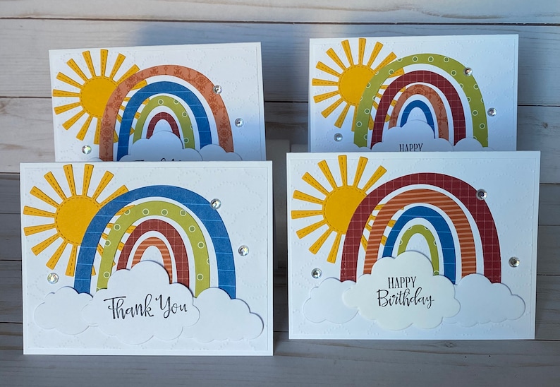 Rainbows and Sunshine Card Making Kit  DIY  Greeting Card image 0