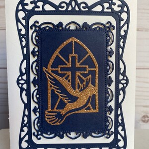 Handmade Greeting Card - religious - confirmation - first communion - baptism