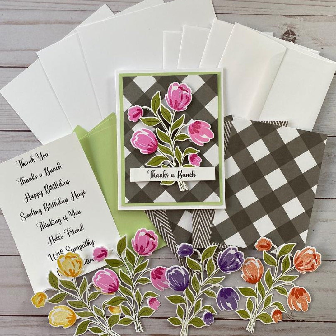 DIY Card Making Kit – Flower Bunch, All Occasions (4ct) - Etsy