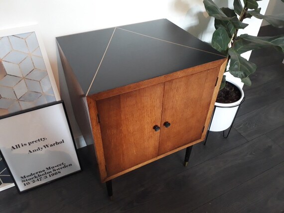 Sold Refinished Mid Century Vintage Retro Vinyl Record Lp Etsy