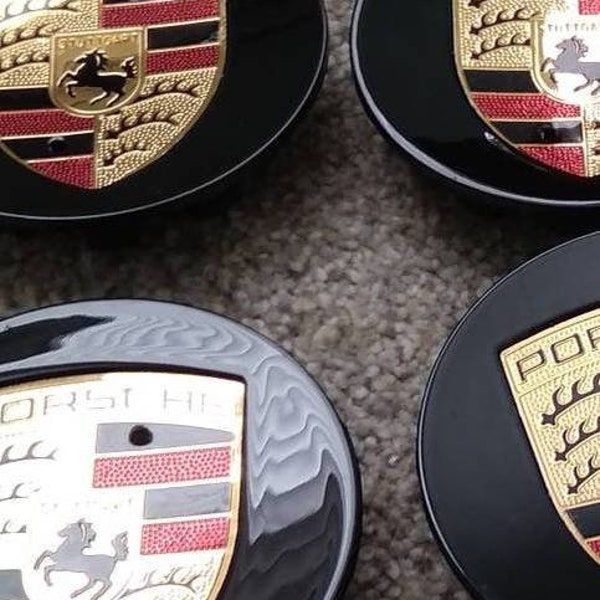 Porsche Center Cap Sticker Etsy