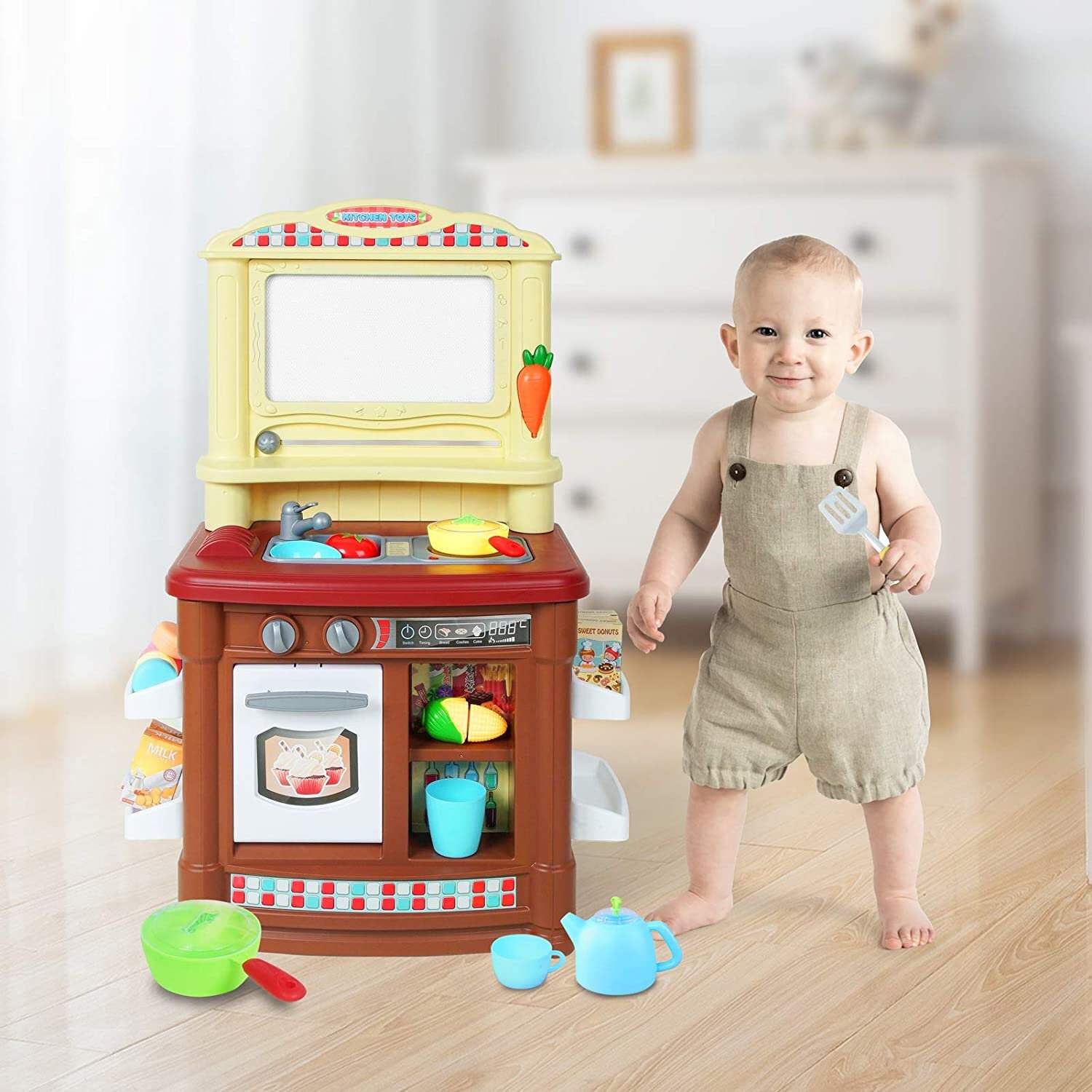 Kitchen Play Set for Kids Toddlers Cooking Toy Gift for Boys Etsy