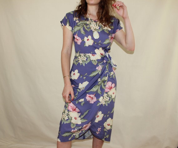 Lavender Hawaiian Tie Dress
