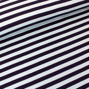 Fabric uncle biojersey ringel black-blue/white