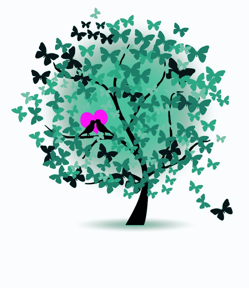 Wedding Candle butterfly Tree personalized