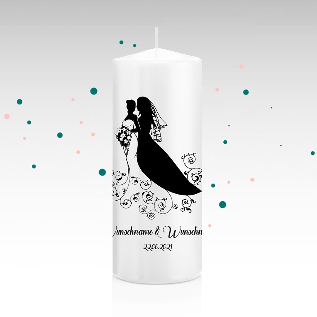 Wedding Candle paula Wedding Candle Candle Etsy UK