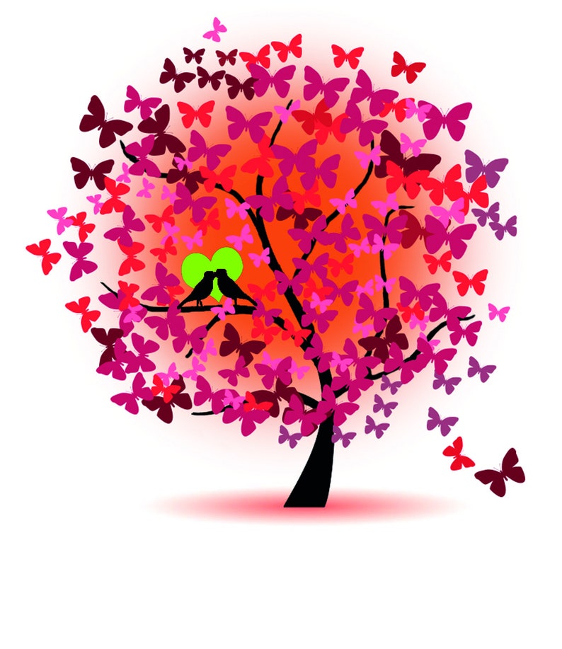 Wedding Candle butterfly Tree personalized