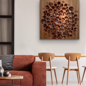 European oak wood art, Solid wood wall sculpture, Oak wall art, European Modern wood Sculpture, Handmade gift from eu, Modern wood wall art
