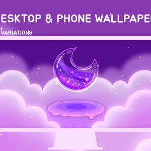 Purple Cute Desktop Wallpaper for Desktop Decoration Kawaii Phone Wallpaper Pastel Desktop Background HD Best Kawaii Wallpaper