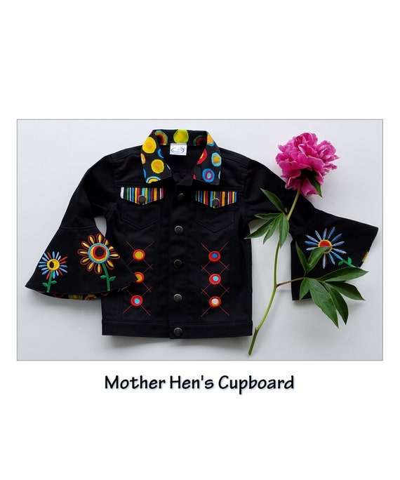 infant black denim jacket