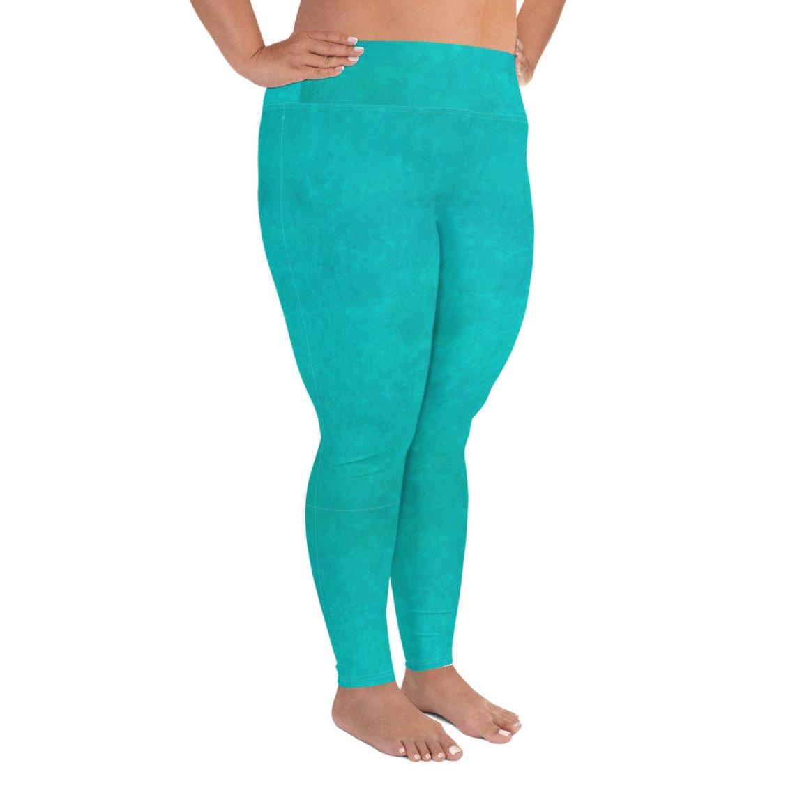 Teal Leggings 2XL 3XL 4XL 5XL 6XL Womens Leggings AllOver Etsy