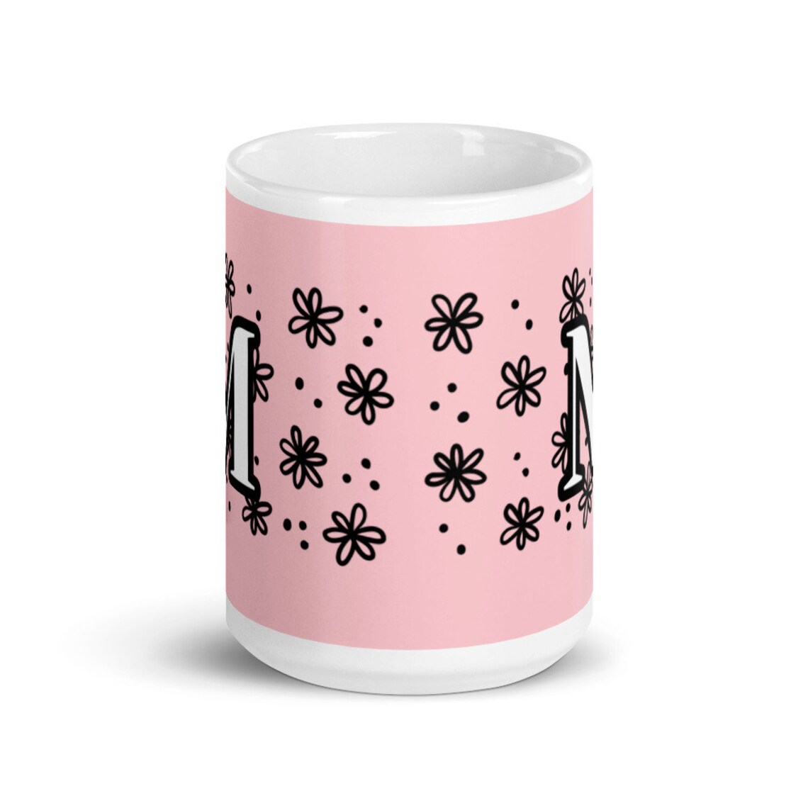 Pink Mug Custom Mug Personalized White glossy mug Etsy