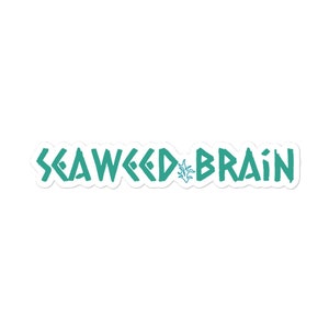 Seaweed Brain Sticker, Laptop Sticker, Bubble-free stickers