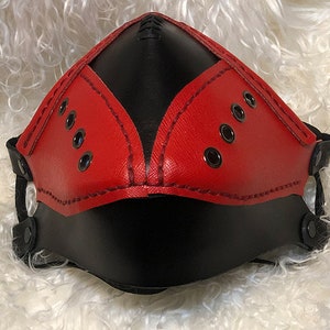 Leder Fashion Gesichtsmaske