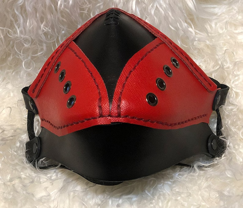 Leather Fashion Face Mask Etsy