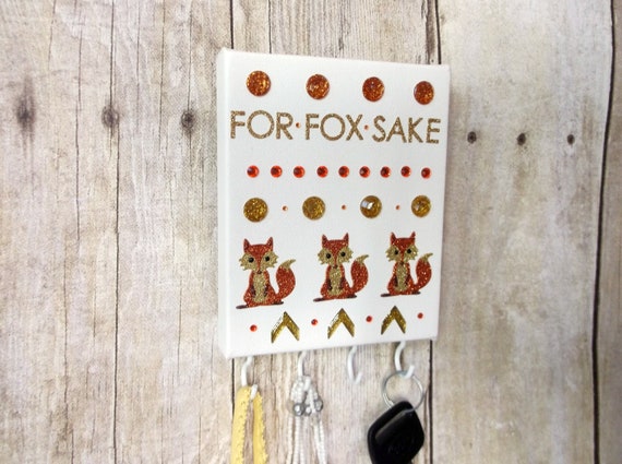 For Fox Sake Necklace Organizer Funny Gifts For Her Etsy