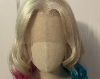 Harley Quinn Suicide Squad Club Scene Human Hair Lace Front Wig