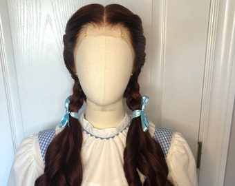 Dorothy-pruik van The Wizard Of Oz van echt haar