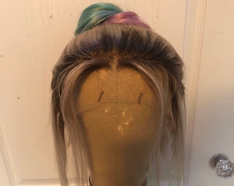 Birds Of Prey Black Mask Club Harley Quinn-pruik van echt haar
