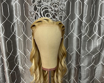 Glinda Wicked Movie Lace Front Human Hair Wig