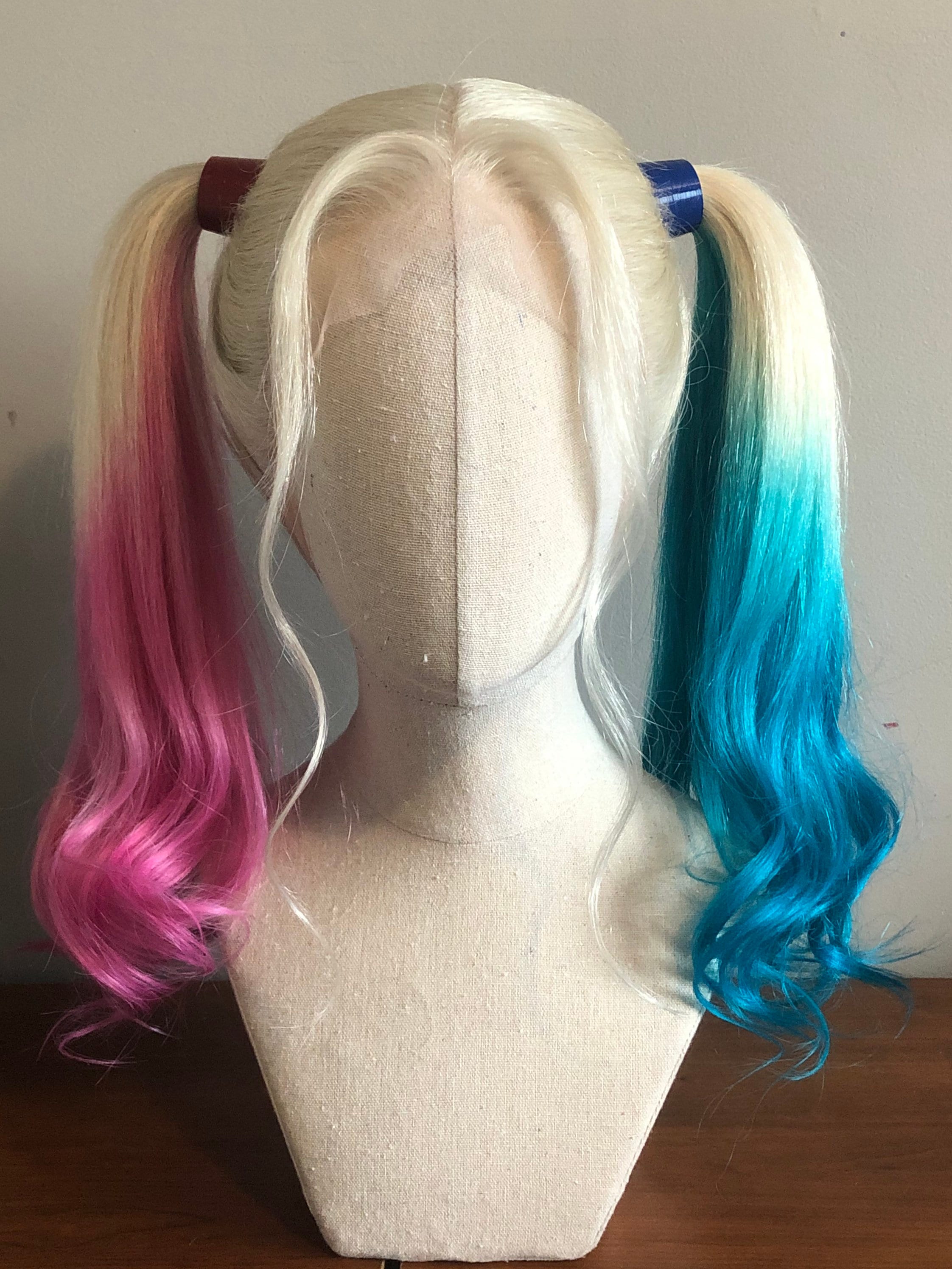 Parrucca di capelli umani Harley Quinn Suicide Squad -  Italia