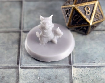 npc miniature Catfolk Child child mini or dnd miniature pieces for tabletop wargaming terrain games is 3D printed to order