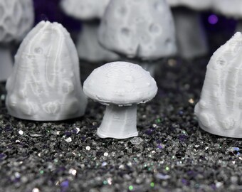 dnd terrain Mushroom Miniature wargaming tabletop terrain pieces for use as dnd scatter terrain and dnd accessories and 3d printed terrain